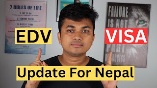 Good News EDV Visa Update For Nepal [upl. by Okram907]