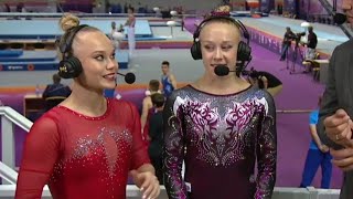 Interview Viktoria Listunova amp Angelina Melnikova SUB ENG  Floor Final  Russian Cup 2023 [upl. by Zullo]