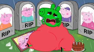 Zombie Apocalypse Peppa Family Rescues Pig City 🧟‍♀️  Peppa Pig Funny Animation [upl. by Llenram]