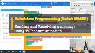 Robot Arm Programming Dobot MG400 Ep6 TCP communication [upl. by Sibyl]