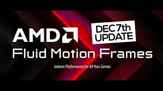 The AMD Software Adrenalin Edition™ Technical Driver AMD Fluid Motion Frames Version 23301305 [upl. by Notneuq]