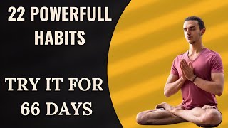 22 powerfull habits try it for 66 days book summary in hindi [upl. by Sirtimid]