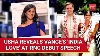 JD Learned Indian Usha Vance Takes Centrestage At Republican Convention  Watch [upl. by Manuela850]