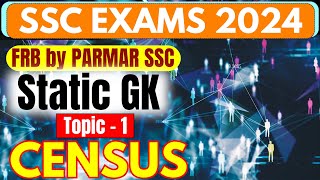 STATIC GK FOR SSC  CENSUS 2011  PARMAR SSC [upl. by Aciras]