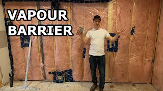 How to Install Vapour Barrier  Retarder Vapor for my Neighbours in the US of A [upl. by Cul883]