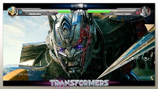 Bumblebee vs Nemesis Prime with Healthbars [upl. by Ledairam]