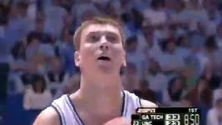 Tyler Hansbrough 40 points vs Georgia Tech North Carolina Freshman Record [upl. by Mooney]