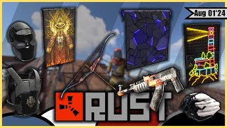 Rust New SkinsNEONWIRE BowBeyond Reason DoorHeater AK47Black DIamond KitNeon Lighthouse Door [upl. by Nataline237]