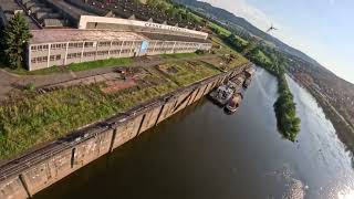 Dji Fpv 4k  Flying over Port [upl. by Mainis]