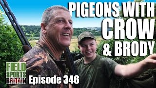 Fieldsports Britain  Pigeonshooting with Crow and Brody [upl. by Leummas272]