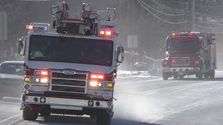 Tobyhanna Twp Vol Fire Company Ladder 412 amp Tunkhannock Twp Vol Fire Company Engine 421 Responding [upl. by Aniri]