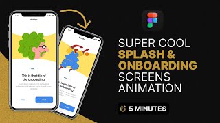 Cool Splash amp onboarding screens animation  Easy Tutorial figma viral animation figmadesign [upl. by Scheers]