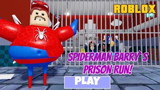 SPIDERMAN BARRYS PRISON RUN 😱 Roblox [upl. by Sherrod]