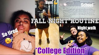 College Night routine ⭐️ Fall EditionThe College Life S1 ep 10 [upl. by Yllah]