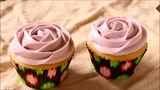 Cupcake dekorieren Cupcake Rose [upl. by Seidel492]