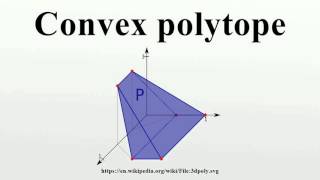 Convex polytope [upl. by Chuah]