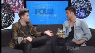 Adam Lambert Interview on FOUR Live [upl. by Daigle]