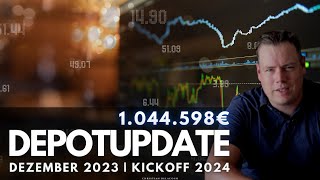 Investment Kickoff 2024  Aktien amp ETF Portfolio Dezember 2023 [upl. by Ajtak]