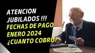 📢 CUANDO y CUANTO COBRO en Enero 2024 ➤ Jubilados y Pensionados  Fechas de Pago [upl. by Godrich]