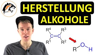 Herstellung Alkohole – Hydratisierung von Alkenen  Chemie Tutorial [upl. by Aneehsal]