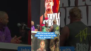 Jake Paul started taking bets on his fight vs Mike Tyson 😅 shorts [upl. by Latrell]