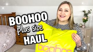 BOOHOO plus size TRY ON HAUL  Plus Size Fashion [upl. by Volnay]