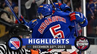 Game Highlights  Rangers vs Storm  Dec 10th 2023 [upl. by Annaohj]