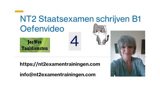 NT2 Staatsexamen Schrijven B1  Examentraining Oefenvideo 4  Formulier invullen  Nederlands leren [upl. by Ellett]