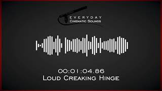 Loud Creaking Hinge  HQ Sound Effects [upl. by Naes529]