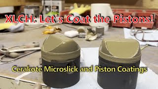 Harley XLCH PISTON AND COMBUSTION CHAMBER COATING CERAKOTE [upl. by Newell767]