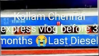🚂😍🤩Tenkasi to chennai Egmore Kollam Chennai Egmore mail express Last Diesel Before 3months [upl. by Edmon]