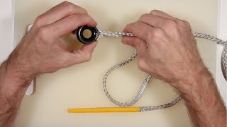 How to splice Dyneema onto low friction rings with Brummel lock splice  Yachting Monthly [upl. by Vinaya809]