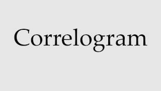 How to Pronounce Correlogram [upl. by Dorran521]