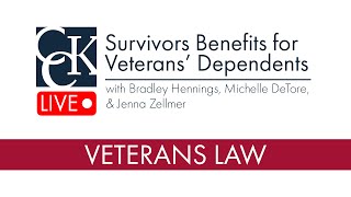 Survivors Benefits VA Benefits for Deceased Veterans Dependents [upl. by Sachiko]