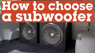 How to choose the right subwoofer for your car or truck  Crutchfield [upl. by Sieber947]