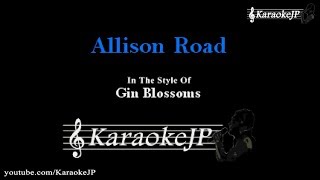 Allison Road Karaoke  Gin Blossoms [upl. by Lillis221]