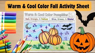 Warm amp Cool Pumpkin Coloring Activity [upl. by Iffar270]