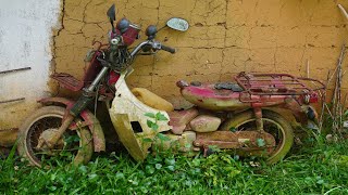 Full Restoration a abandoned Yamaha Townmate T90 Motorcycle [upl. by Nilahs944]