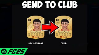 How To Get Players Out Of SBC Storage On FC 25 [upl. by Anerroc]