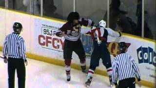 Summerside Capitals vs Miramichi Timberwolves  JP Harvey vs Tyrone Sock  November 10 2013 [upl. by Atiram297]