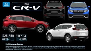 2022 HONDA CRV  EXTERIOR  INTERIOR  COLORS  SPECS  HYBRID  PRICE  Carspecs Tv [upl. by Glenda632]