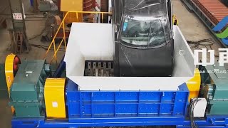 Extreme Powerful Metal Shredder vs Car  Amazing Continous Shredding Process [upl. by Lagiba]