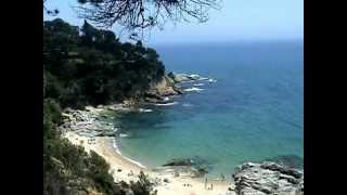 Beach Santa Cristina  Blanes  Lloret de Mar  Spain [upl. by Neltiak]