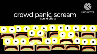 crowd panic scream sound effect [upl. by Aicilra]