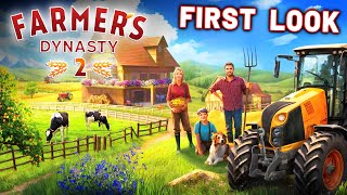 Survival Restorations Story Based QuestsFarmers Dynasty 2 FIRST LOOK Demo Gameplay [upl. by Kcirneh]