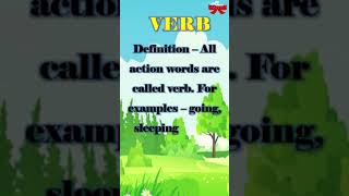 VERB  DEFINITION OF VERB  ENGLISH GRAMMAR FOR KIDS  RAINBOW [upl. by Jobey854]