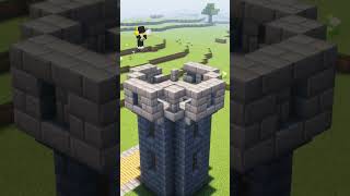 Minecraft Starter Castle Tutorial minecraft shorts [upl. by Barbur]