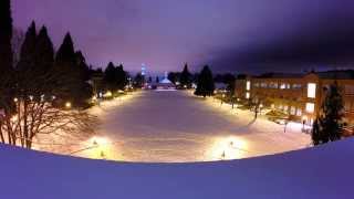 Time Lapse of Snowstorm at University of Portland [upl. by Massimo]