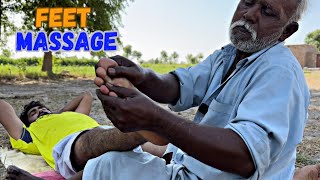 ASMR  ANKLE ADJUSTMENT SPECIAL FEET AND LEG MASSAGE  COMBINED WITH HEAD MASSAGE [upl. by Sudnac446]