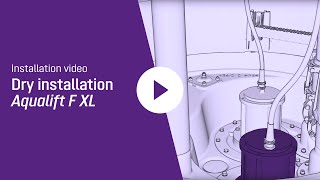 Installation video  pumping station Aqualift F XL dry setup [upl. by Damour144]